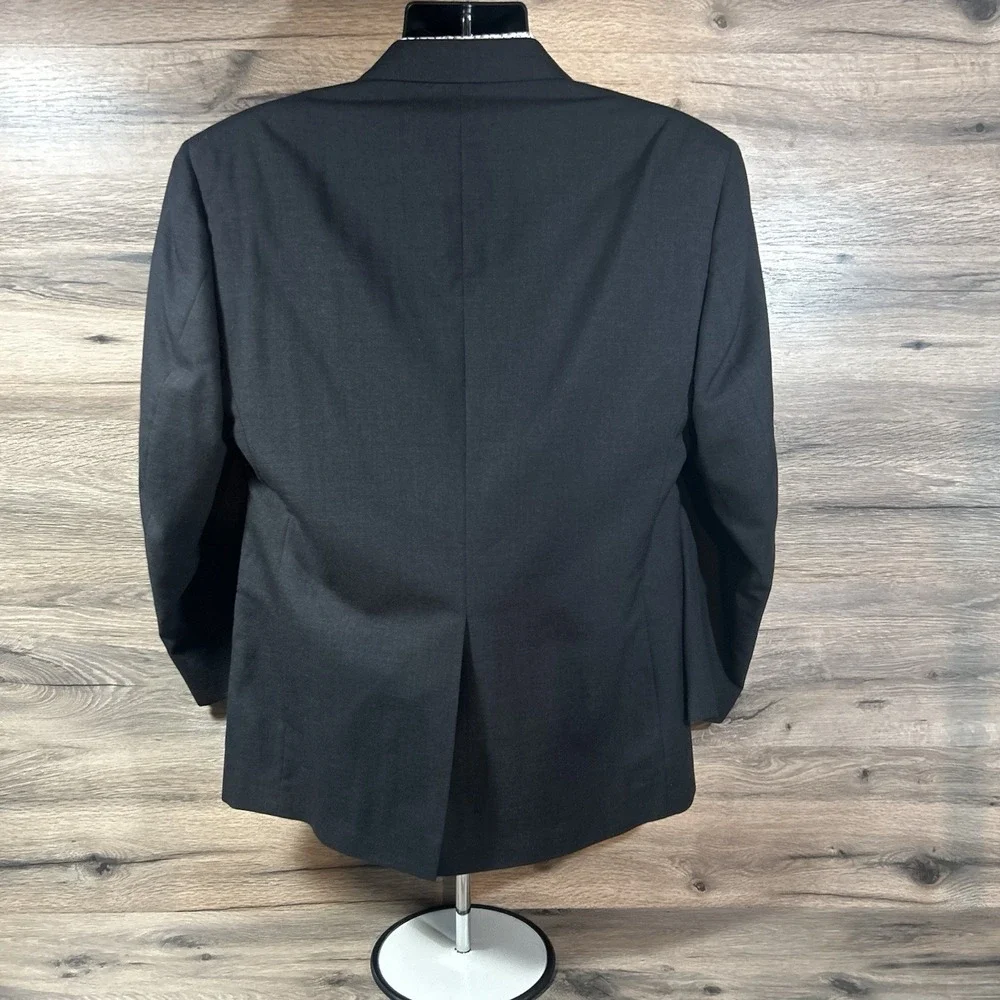 Jos A Bank Men's Charcoal Gray 100% Wool Blazer Suit Jacket Business Express 40S